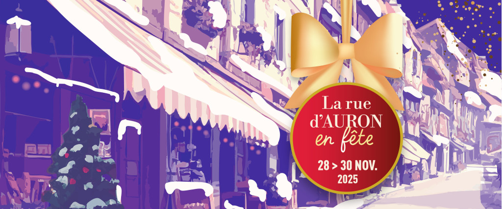 La rue d'Auron en fte